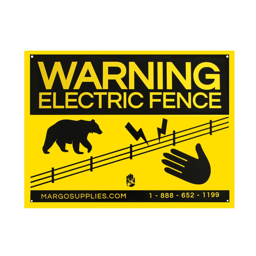 Large Electric Fence Warning Sign from Margo Supplies